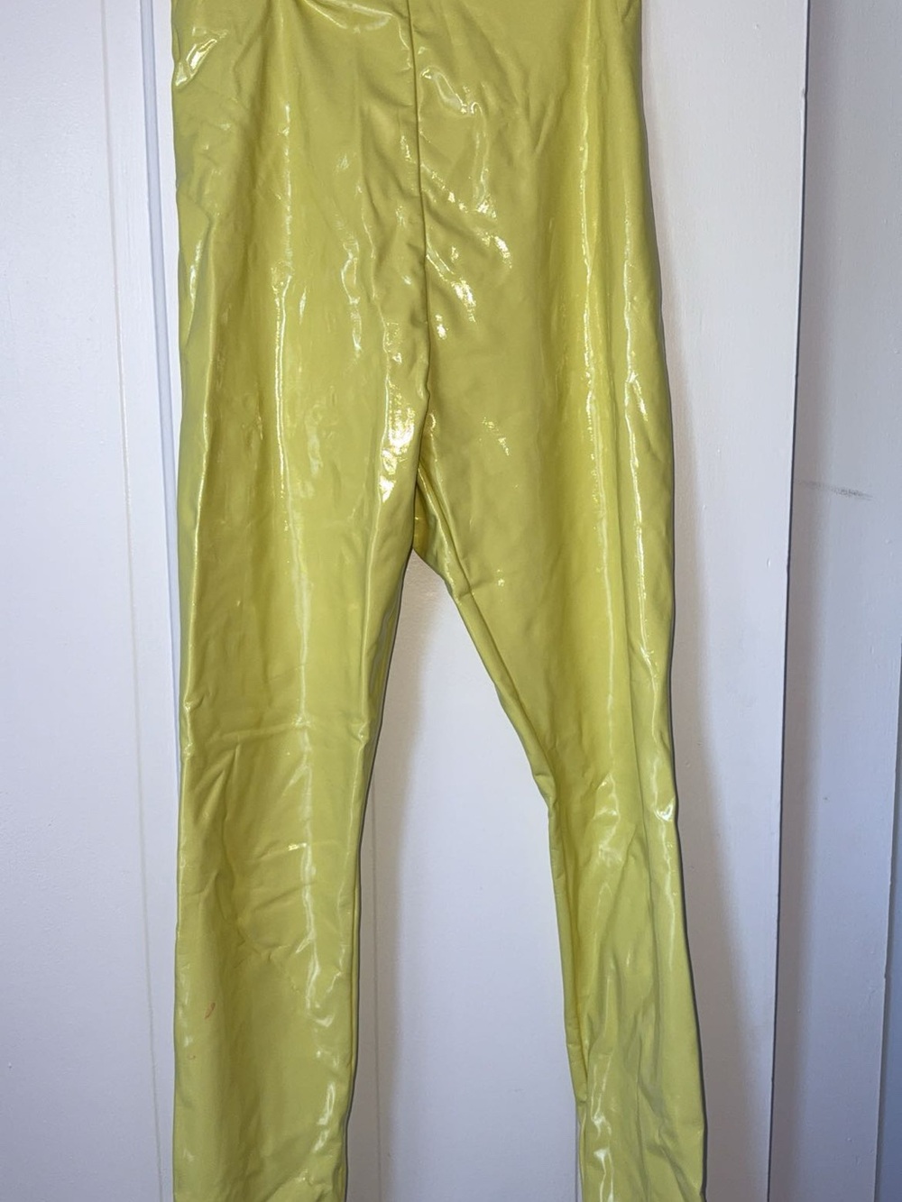 Commando Glossy Lemon Vinyl Leggings